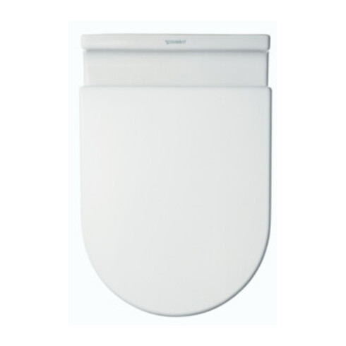 Duravit WC-Sitz Starck 3 o. Absenkaut., Scharn. Edelstahl, weiß