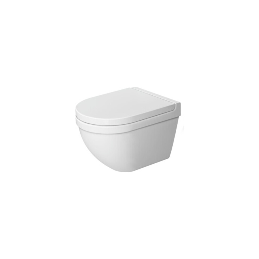 Duravit WC-Sitz Starck 3 o. Absenkaut., Scharn. Edelstahl, weiß