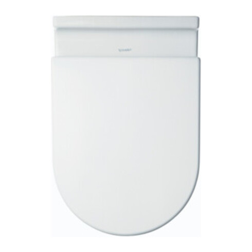 Duravit WC-Sitz Starck 3 o. Absenkaut., Scharn. Edelstahl, weiß