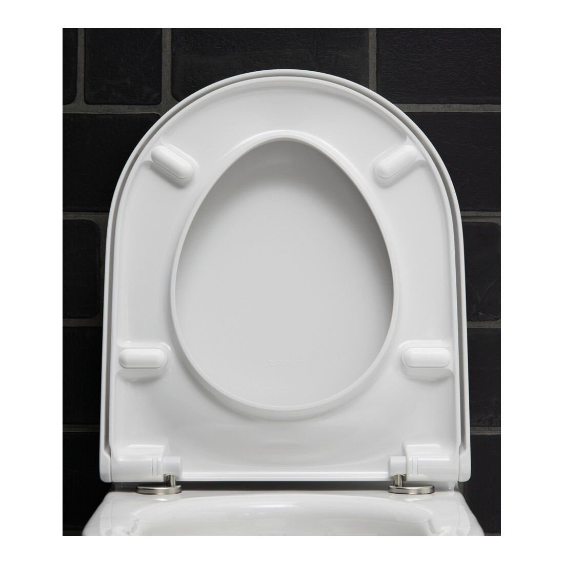 Duravit WC-Sitz Starck 3 o Absenkaut., Scharnier Edelstahl, weiß