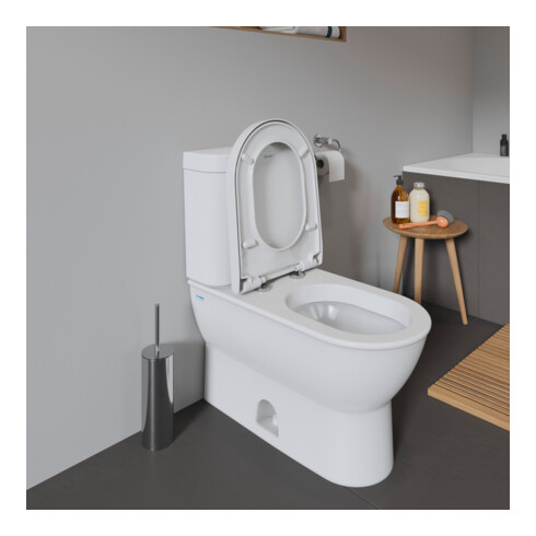 Duravit WC-Sitz Starck avec abaissement automatique, charnière inox, blanc