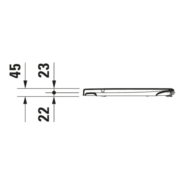 Duravit WC-Sitz Starck avec abaissement automatique, charnière inox, blanc