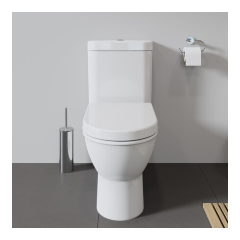 Duravit WC-Sitz Starck avec abaissement automatique, charnière inox, blanc