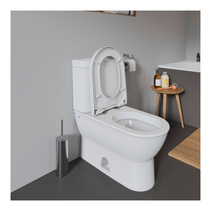 Duravit WC-Sitz Starck avec abaissement automatique, charnière inox, blanc