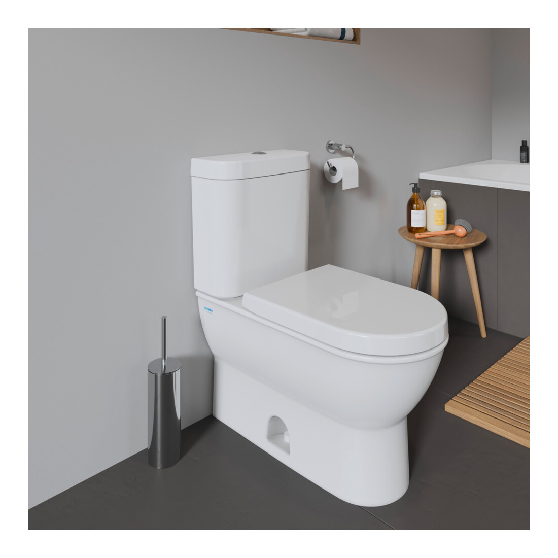 Duravit WC-Sitz Starck avec abaissement automatique, charnière inox, blanc