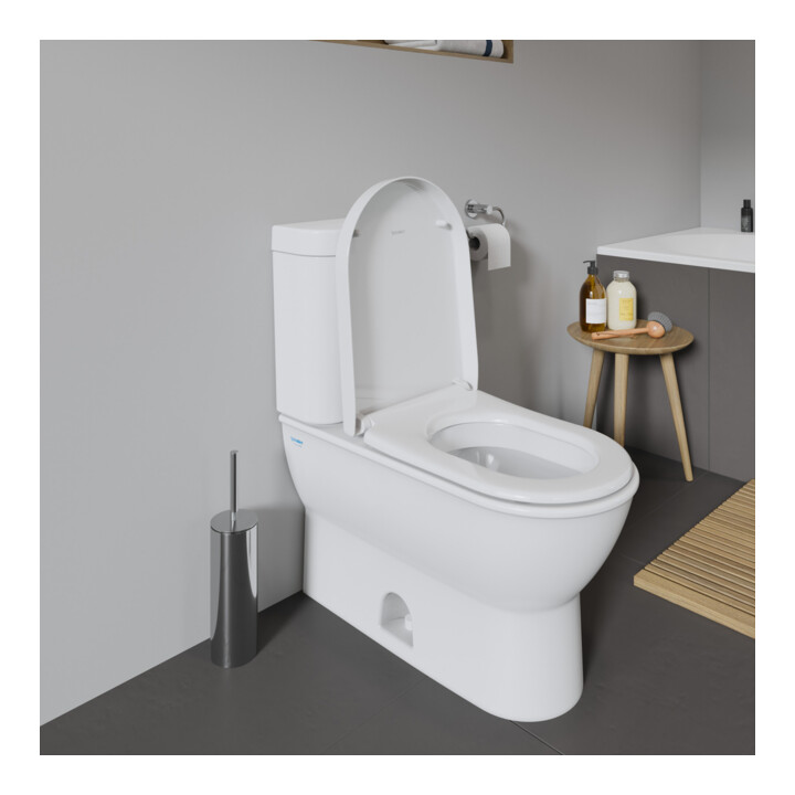 Duravit WC-Sitz Starck avec abaissement automatique, charnière inox, blanc