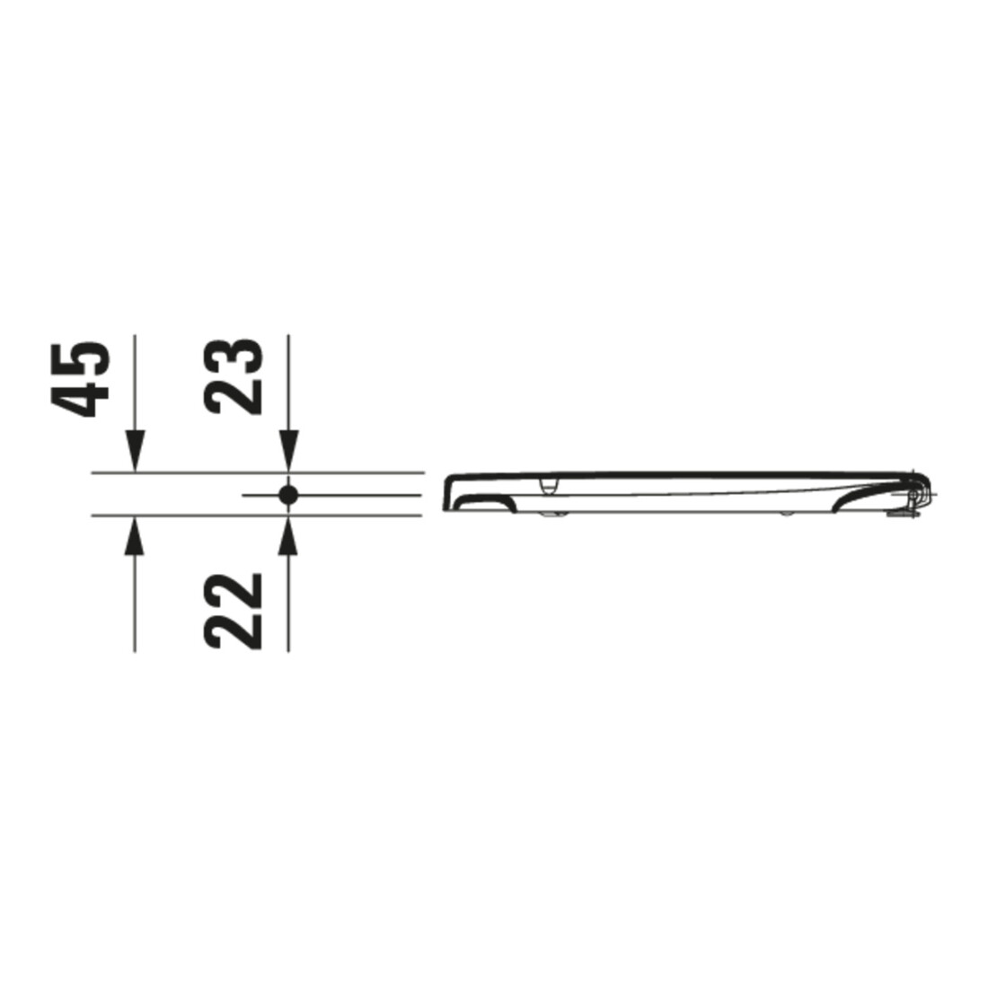 Duravit WC-Sitz Starck avec abaissement automatique, charnière inox, blanc