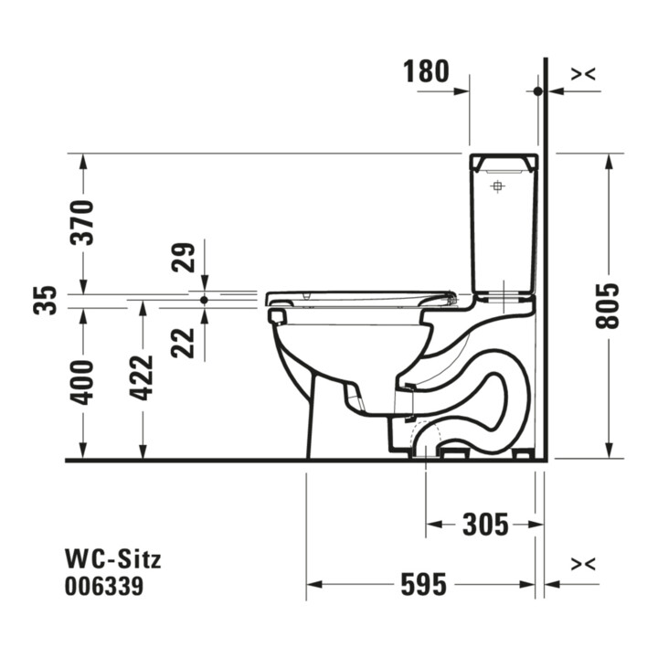 Duravit WC-Sitz Starck m Absenkaut., abnehmb., Scharn. ES, weiß