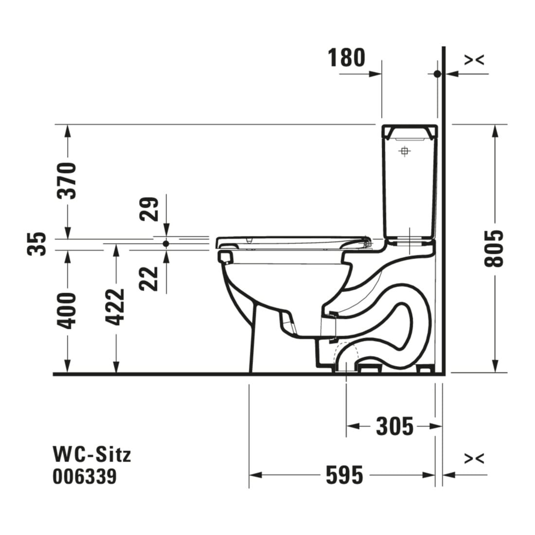 Duravit WC-Sitz Starck m Absenkaut., abnehmb., Scharn. ES, weiß