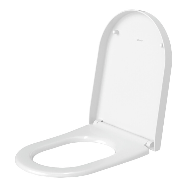Duravit WC-Sitz Starck o Absenkaut., Scharnier Edelstahl, weiß