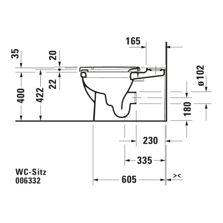 Duravit WC-Sitz Starck o Absenkaut., Scharnier Edelstahl, weiß