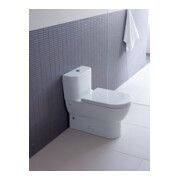 Duravit WC-Sitz Starck o Absenkaut., Scharnier Edelstahl, weiß-5