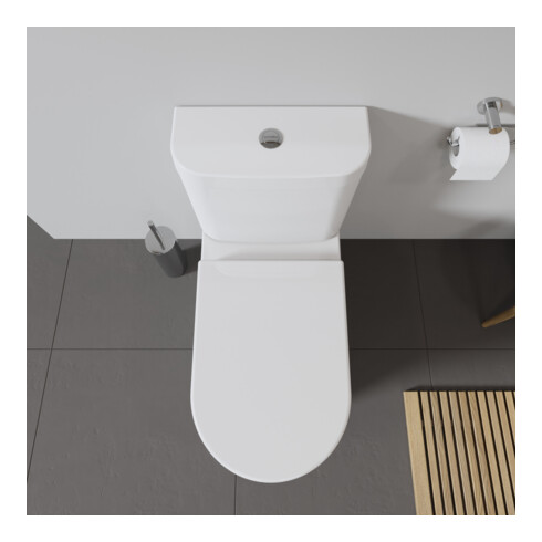 Duravit WC-Sitz Starck o Absenkaut., Scharnier Edelstahl, weiß