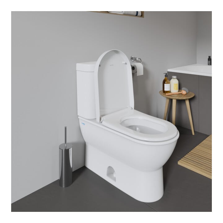 Duravit WC-Sitz Starck o Absenkaut., Scharnier Edelstahl, weiß