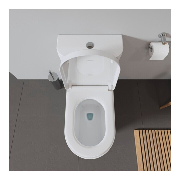 Duravit WC-Sitz Starck o Absenkaut., Scharnier Edelstahl, weiß