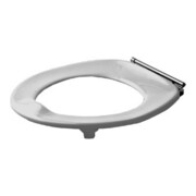 Duravit WC-Sitzring Architec Vital o. Absenkaut., Scharn. Edelstahl, weiß