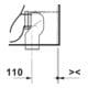 Duravit WC sur pied Balcoon 37x54 cm, 4,5 l, sans rebord, évac. arrière, blanc mat-4