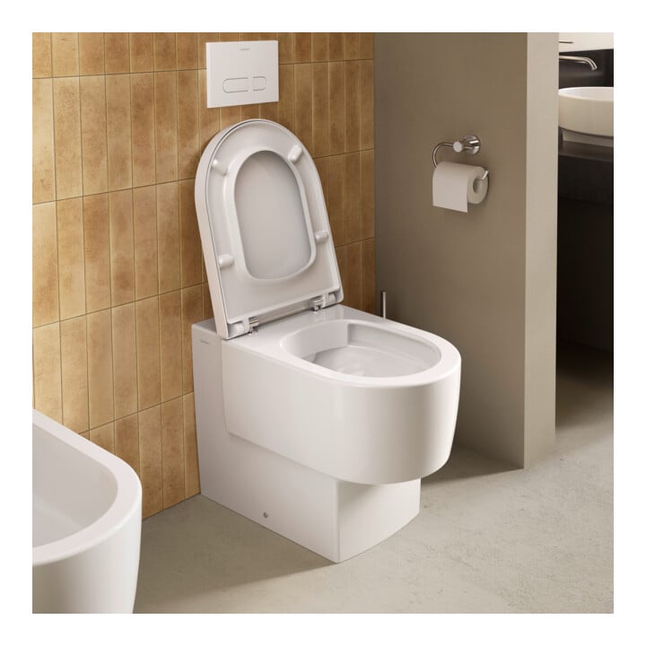 Duravit WC sur pied Balcoon 37x54 cm, 4,5 l, sans rebord, évac. horizont., blanc brillant