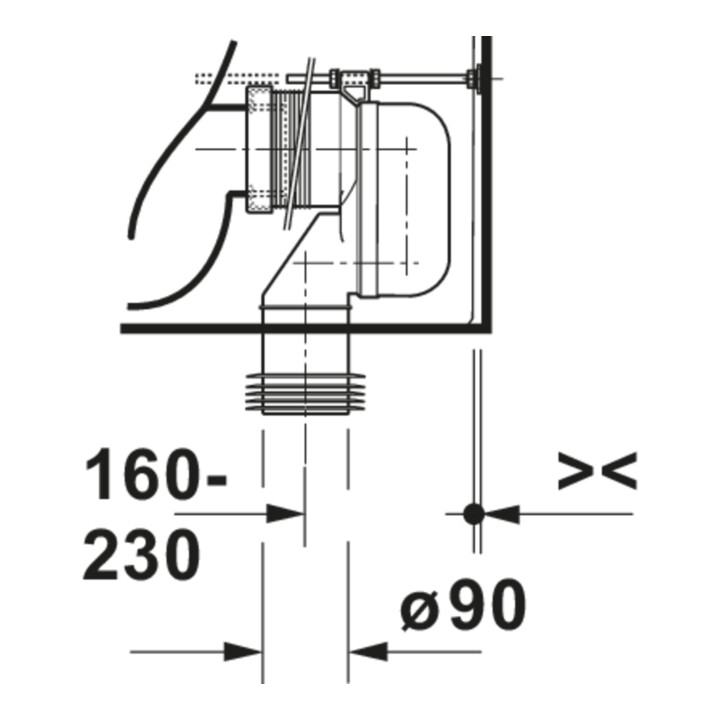 Duravit WC sur pied Balcoon 37x65 cm, 4,5 l, sans bride, évac. arrière, blanc mat