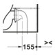Duravit WC sur pied Balcoon 37x65 cm, 4,5 l, sans rebord, évac. arrière, Clay Te Ma-5