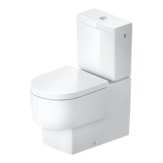 Duravit WC sur pied Balcoon 37x65 cm, 4,5 l, sans rebord, sortie horizontale, blanc brillant