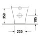 Duravit WC sur pied, chasse profonde DuraStyle 37x57,5 cm, 4,5 l, arrivée variable, blanc