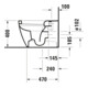 Duravit WC sur pied, chasse profonde Me by Starck 37x60 cm, 4,5 l, Abg wa, w sm HygGlaze-4
