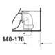 Duravit WC sur pied combiné, chasse profonde DuraStyle 37x63 cm, 4,5 l, entrée variable, blanc