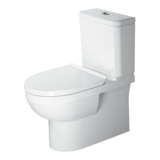 Duravit WC sur pied combiné, chasse profonde No. 1 36,5x65 cm, 6 l, évac. horiz., sans rebord, blanc