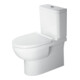Duravit WC sur pied combiné, chasse profonde No. 1 36,5x65 cm, 6 l, évac. horiz., sans rebord, blanc-1