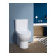 Duravit WC sur pied combiné, chasse profonde No. 1 36,5x65 cm, 6 l, évac. horiz., sans rebord, blanc-2