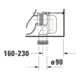 Duravit WC sur pied combiné, chasse profonde No. 1 36,5x65 cm, 6 l, évac. horiz., sans rebord, blanc
