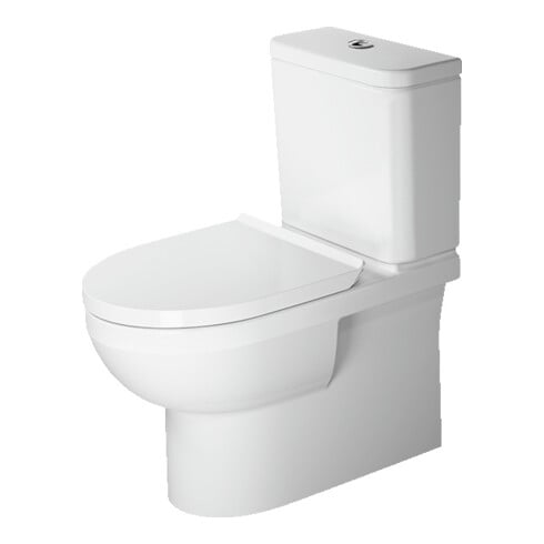 Duravit WC sur pied combiné, chasse profonde No. 1 36,5x65 cm, 6 l, évac. horiz., sans rebord, blanc