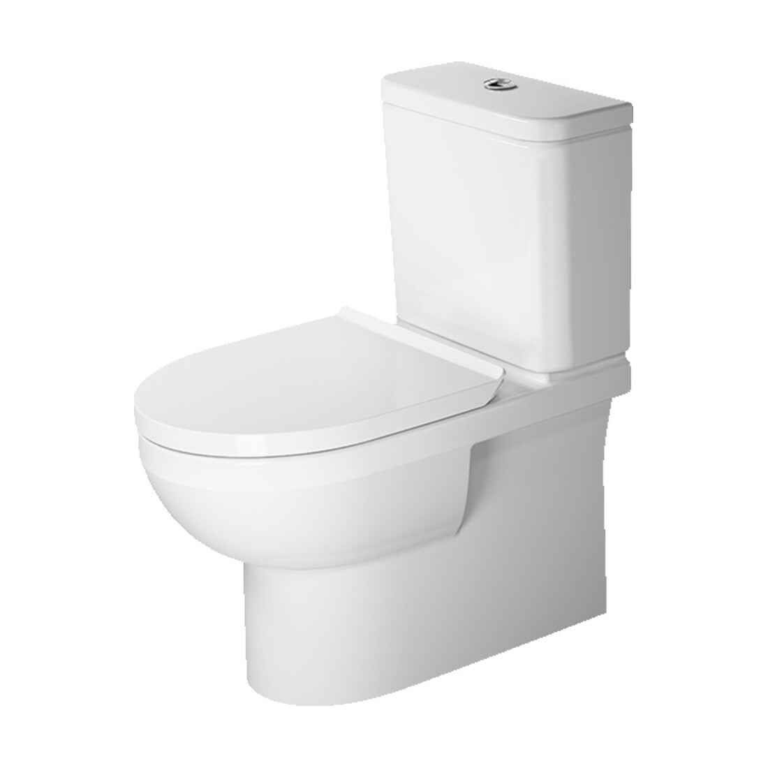 Duravit WC sur pied combiné, chasse profonde No. 1 36,5x65 cm, 6 l, évac. horiz., sans rebord, blanc