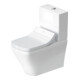 Duravit WC sur pied combiné, cuvette à chasse profonde DuraStyle 39x70,5 cm, 4,5 l, blanc-1