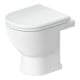 Duravit WC sur pied, cuvette à chasse profonde D-Code 37x48 cm, 4,5 l, évac. horiz., sans rebord, blanc-1