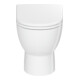 Duravit WC sur pied, cuvette à chasse profonde D-Code 37x48 cm, 4,5 l, évac. horiz., sans rebord, blanc