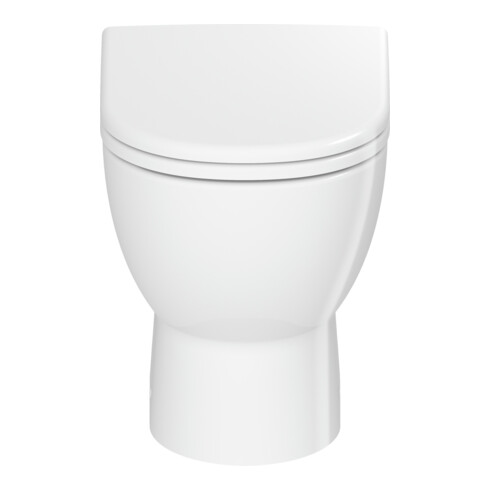 Duravit WC sur pied, cuvette à chasse profonde D-Code 37x48 cm, 4,5 l, évac. horiz., sans rebord, blanc