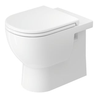 Duravit WC sur pied, cuvette à chasse profonde D-Code 37x57 cm, 4,5 l, sortie horizontale, sans rebord, blanc