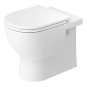 Duravit WC sur pied, cuvette à chasse profonde D-Code 37x57 cm, 4,5 l, sortie horizontale, sans rebord, blanc