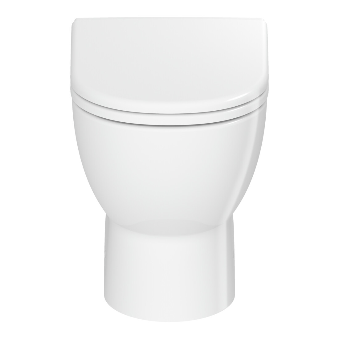 Duravit WC sur pied, cuvette à chasse profonde D-Code 37x57 cm, 4,5 l, sortie horizontale, sans rebord, blanc