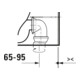 Duravit WC sur pied, cuvette à chasse profonde D-Code 37x57 cm, 4,5 l, sortie horizontale, sans rebord, blanc-4