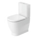 Duravit WC sur pied, cuvette à chasse profonde D-Code 37x60 cm, 4,5 l, sortie horizontale, blanc-1