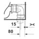 Duravit WC sur pied, cuvette à chasse profonde D-Code 37x60 cm, 4,5 l, sortie horizontale, blanc-5