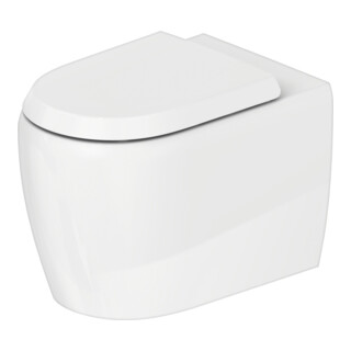 Duravit WC sur pied, cuvette à chasse profonde Qatego 39x60cm, 4,5 l, sans rebord, blanc brillant