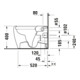 Duravit WC sur pied, cuvette à chasse profonde Qatego 39x60cm, 4,5 l, sans rebord, blanc brillant-2