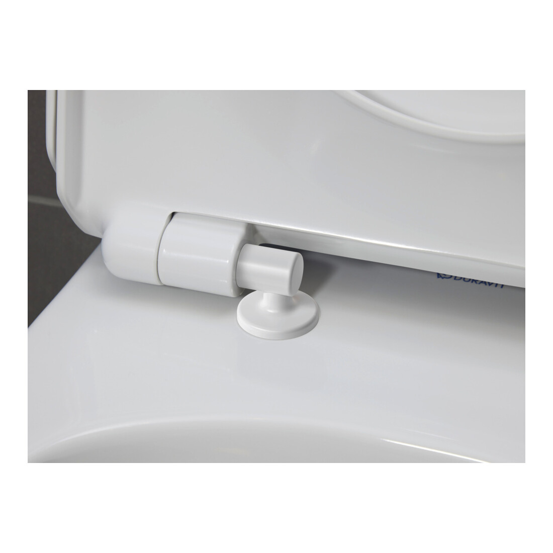 Duravit WC sur pied, cuvette à chasse profonde Set n°1 avec abattant, sans rebord, blanc