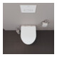 Duravit WC sur pied, cuvette à chasse profonde Set n°1 avec abattant, sans rebord, blanc-5