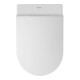 Duravit WC sur pied, cuvette à chasse profonde White Tulip 37x58 cm, 4,5 l, sortie horizontale, sans bride, blanc brillant-3
