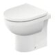 Duravit WC sur pied, cuvette profonde No. 1 Compact 37x48 cm, 4,5 l, évac. horizont., sans bride, blanc-1